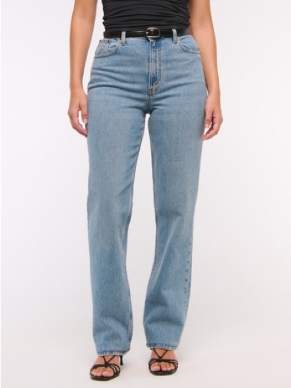 Abercrombie & Fitch Light Blue Curve Love Jeans